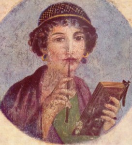 Woman writer, Pompeii