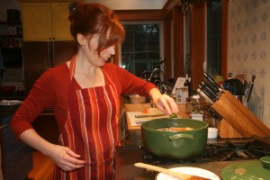 Lisa cooking